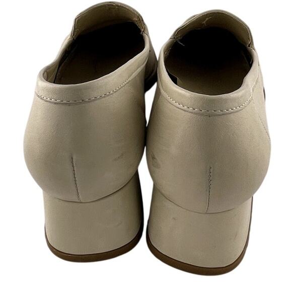 Preloved SPA Easy Spirit Cream Leather Box Toe Slip On Mule Size 9.5B - Picture 5 of 7